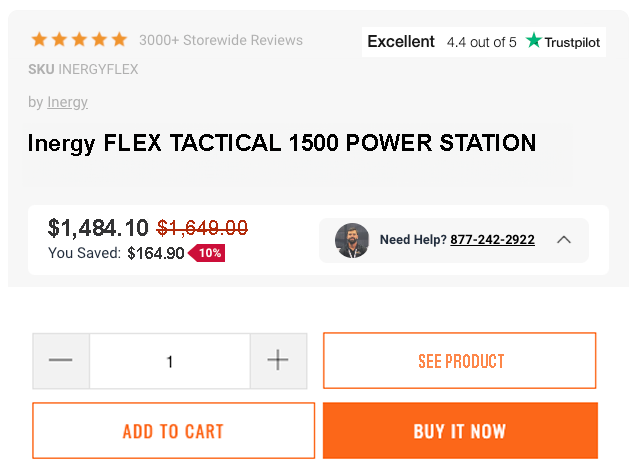 Inergy-FLEX-TACTICAL-1500-POWER-STATION-Discount-Offer-deal